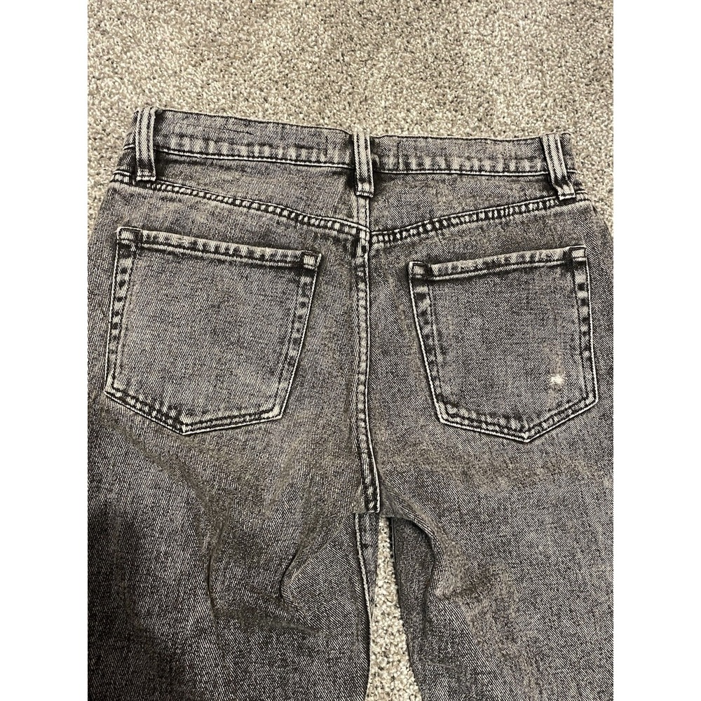 Pacsun Jeans Womens 28 Gray Distressed Fashion Zipper High Rise Grunge Y2K - Picture 4 of 10